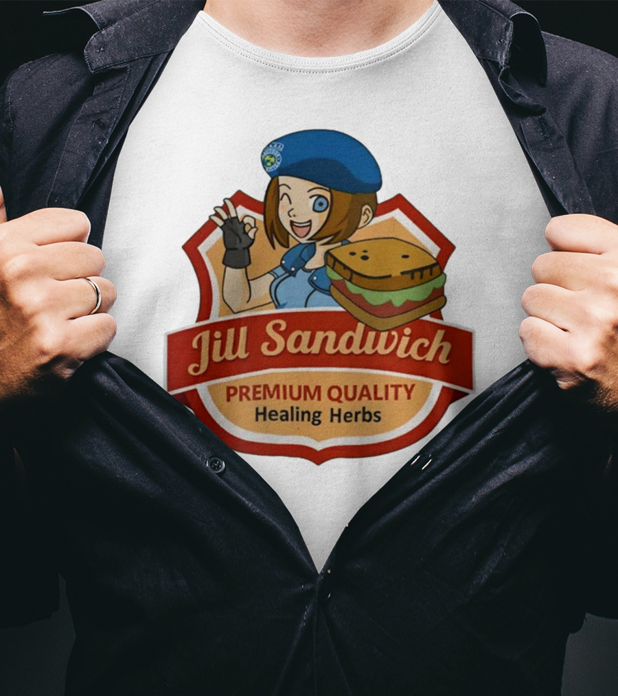 Jill Sandwich Healing Herbs Badge T-Shirt