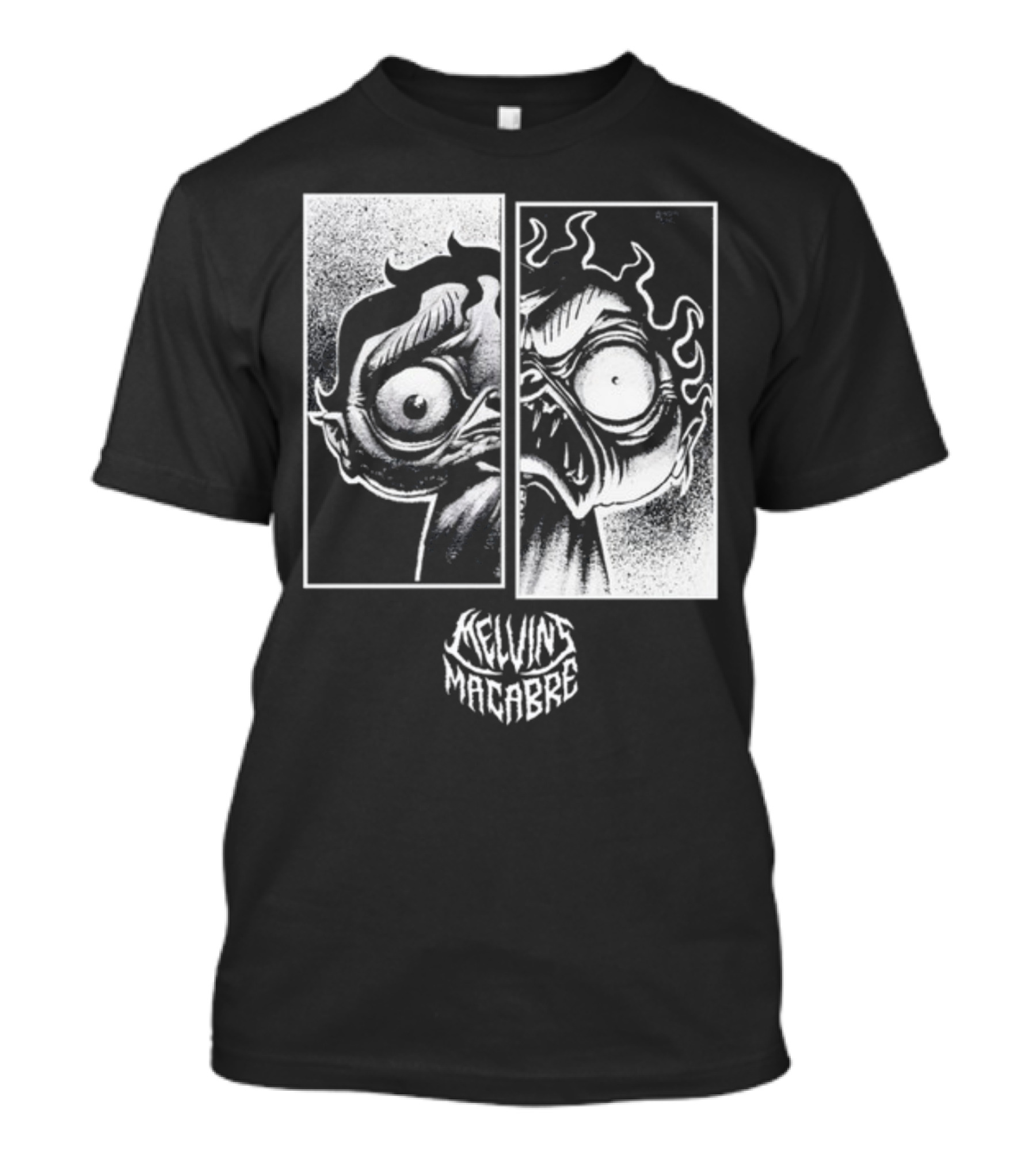 Melvin's Macabre Comic Horror Expression T-Shirt