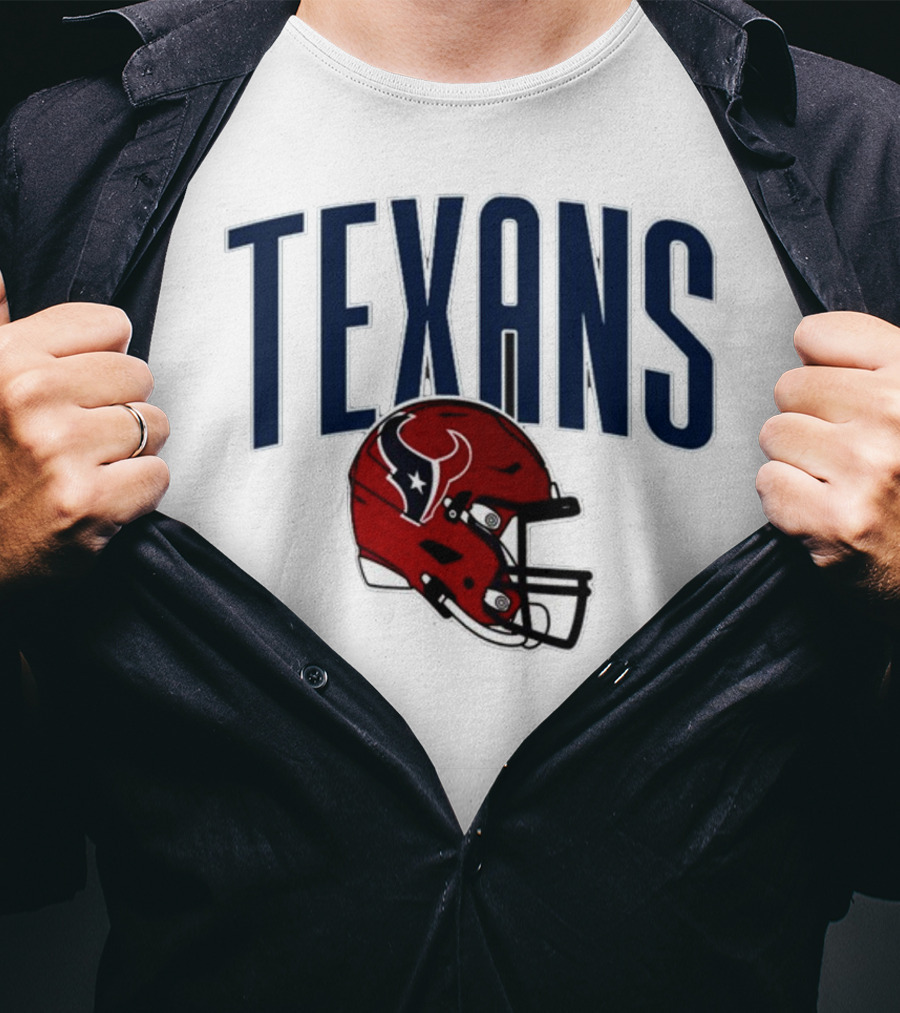 Texans Football Helmet T-Shirt