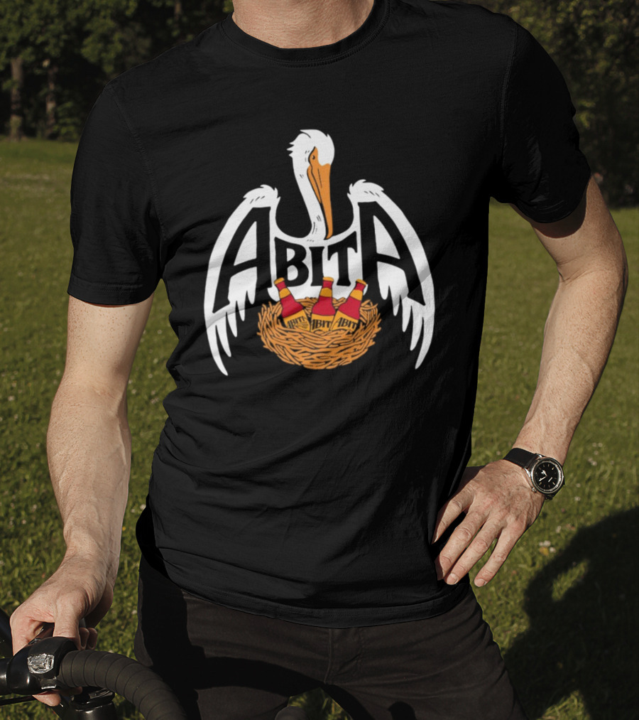 ABITA Pelican Nest With Bottles T-Shirt