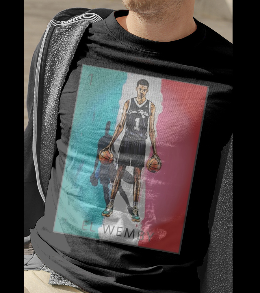 El Wemby San Antonio Number 1 Basketball Player T-Shirt