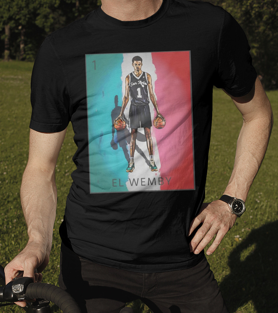 El Wemby San Antonio Number 1 Basketball Player T-Shirt