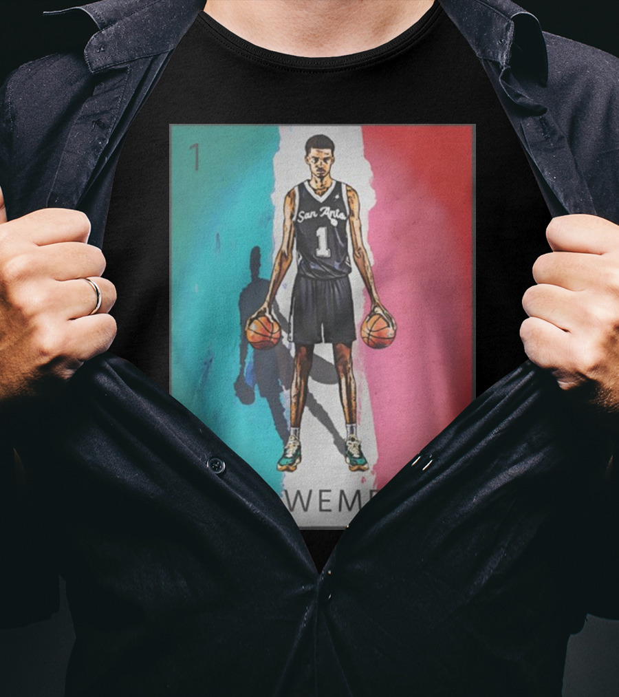 El Wemby San Antonio Number 1 Basketball Player T-Shirt