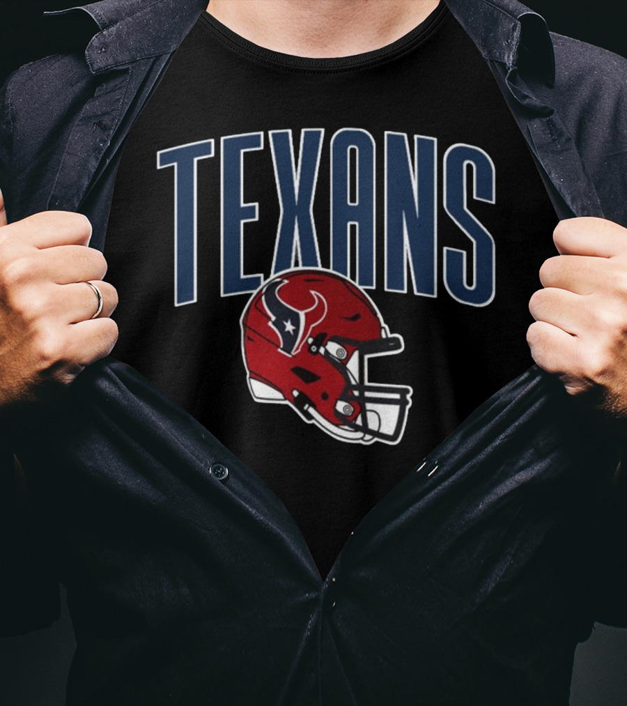 Texans Red Helmet NFL Team T-Shirt