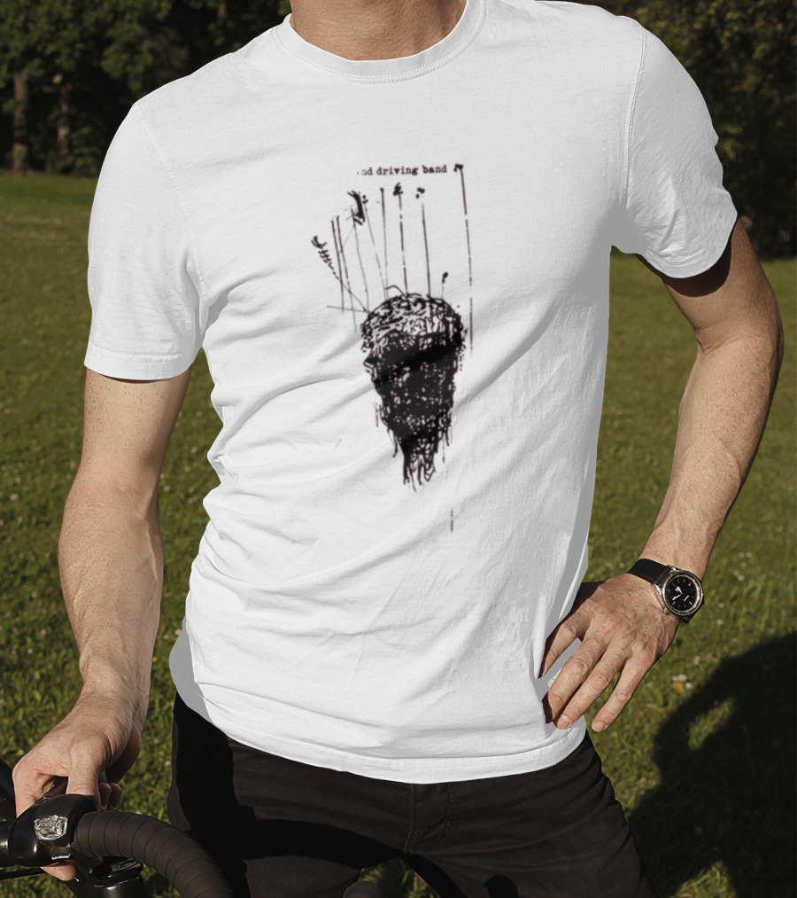 Anthony Green And The High And Driving Band Sketch Head Dark Aesthetic T-Shirt