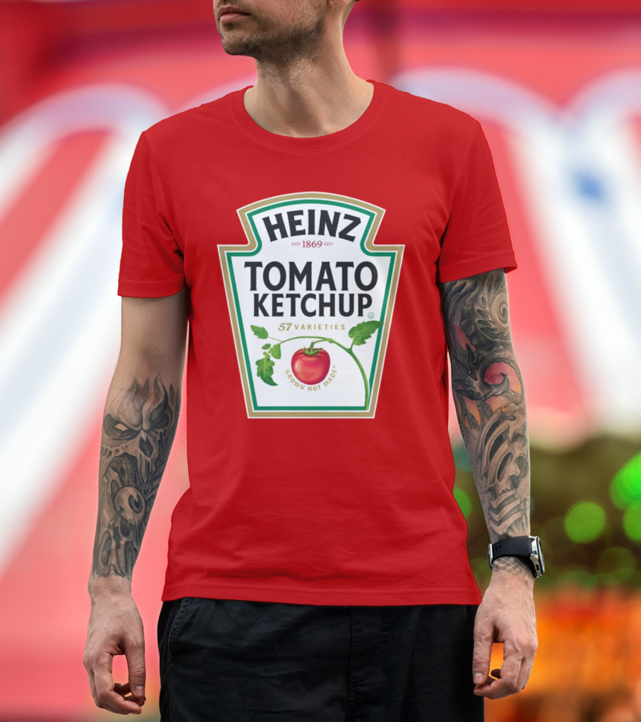 Heinz Tomato Ketchup 57 Varieties Grown Not Made Est 1869 T-Shirt