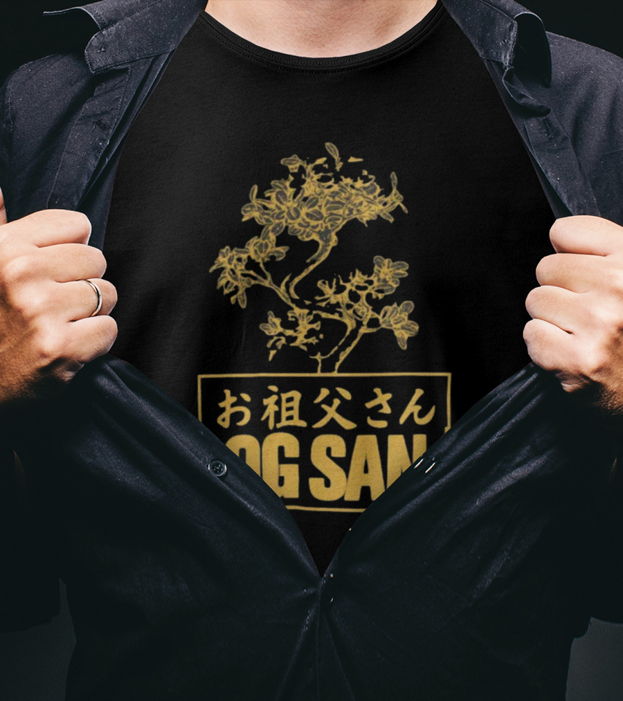 OG San Japanese Text Floral Design Deen Burbigo Merch T-Shirt