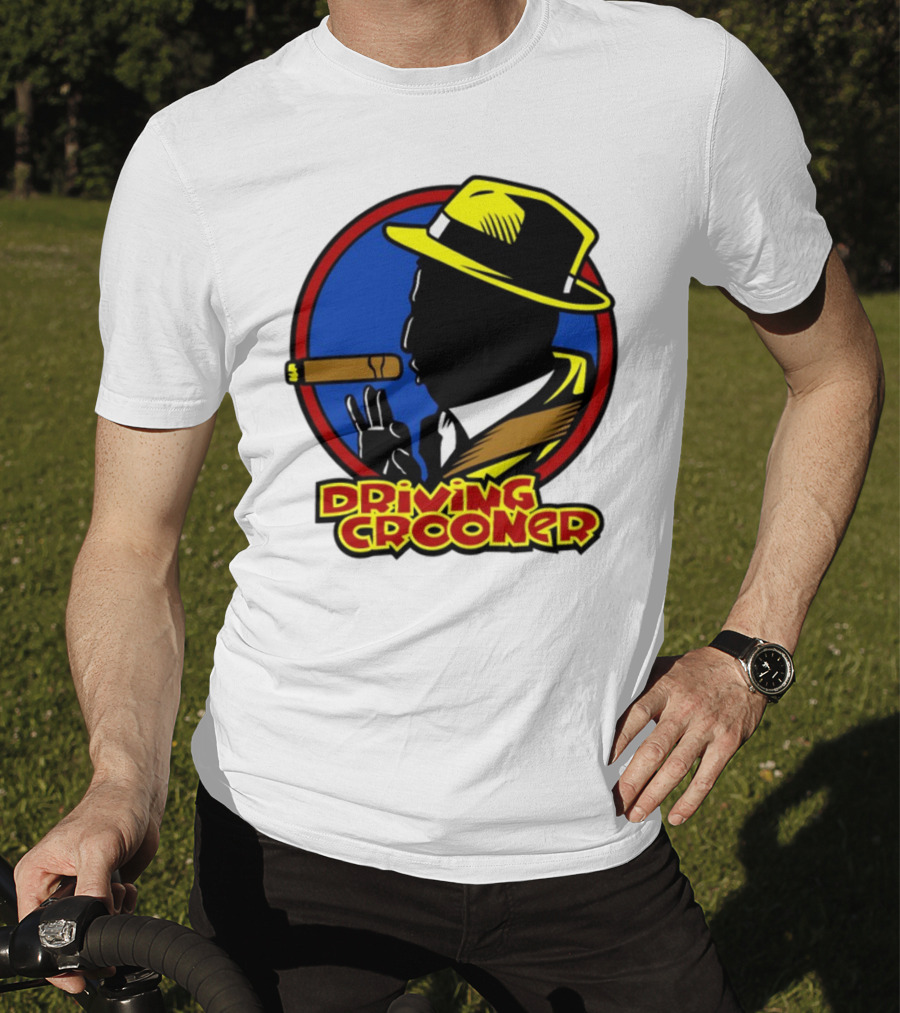 Driving Grooner Fedora Silhouette Cigar T-Shirt