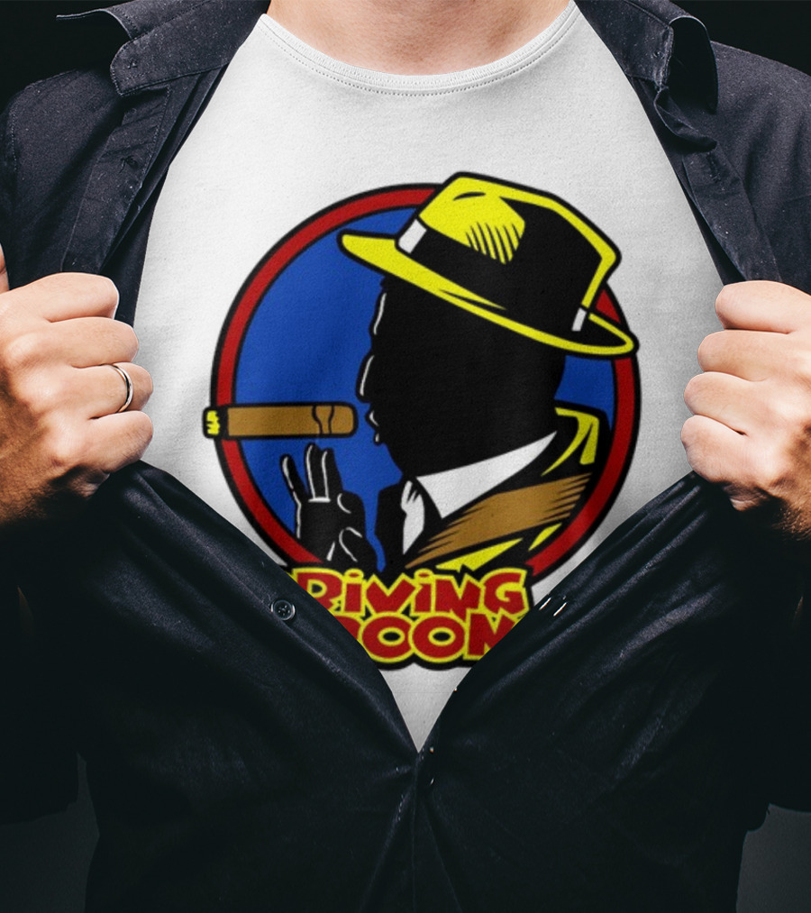 Driving Grooner Fedora Silhouette Cigar T-Shirt