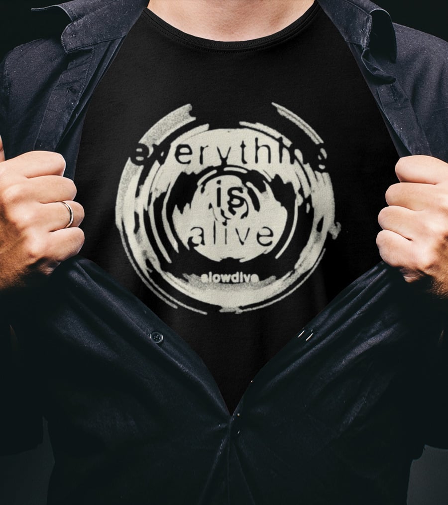 Everything Is Alive Slowdive Album Cover T-Shirt