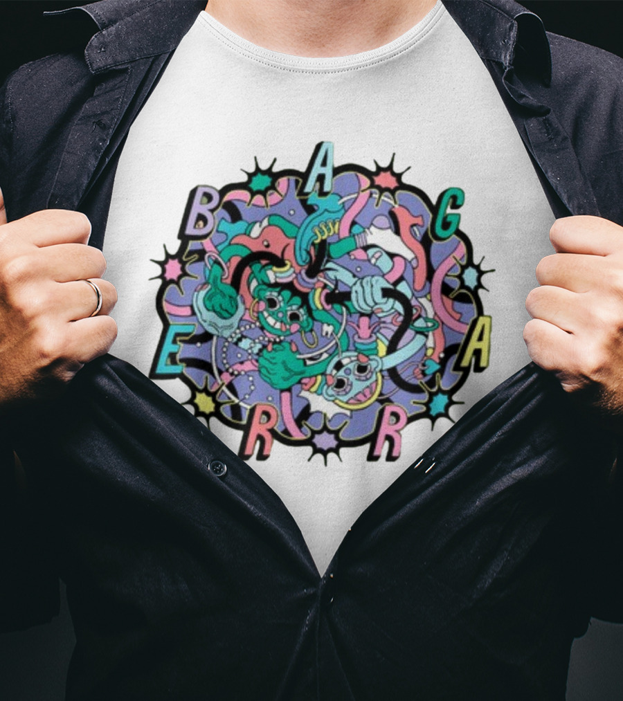 Gonia Bagarre Psychedelic Vibrant Creature T-Shirt