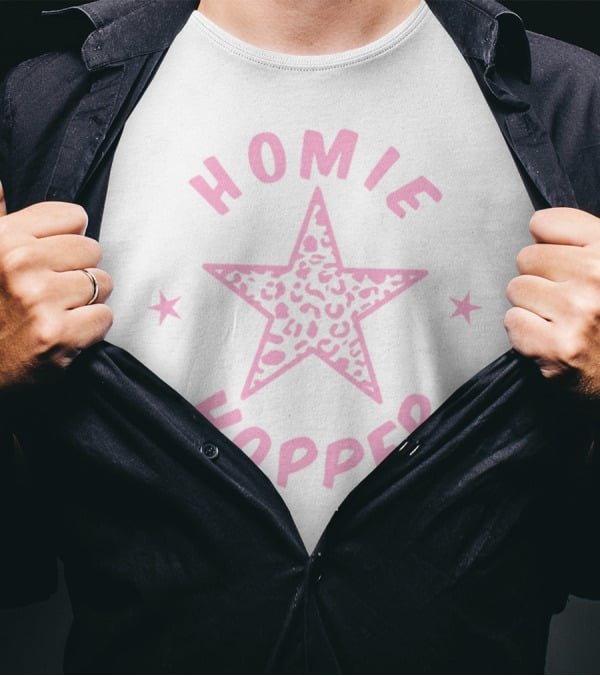 Homie Hopper Leopard Print Star T-Shirt