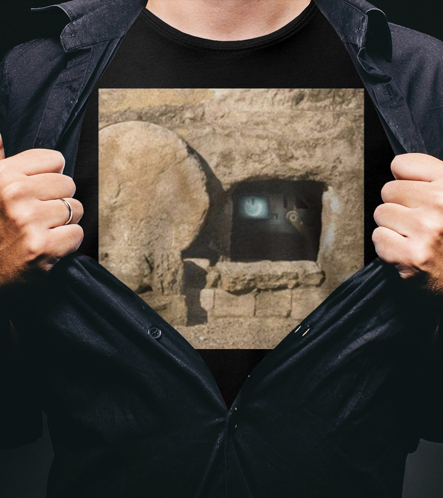 Reboot Van Cave With Stone Doorway And Tech Screen T-Shirt