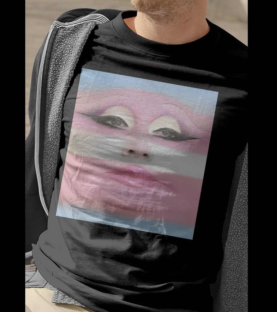 Juno Birch Transgender Flag Face T-Shirt