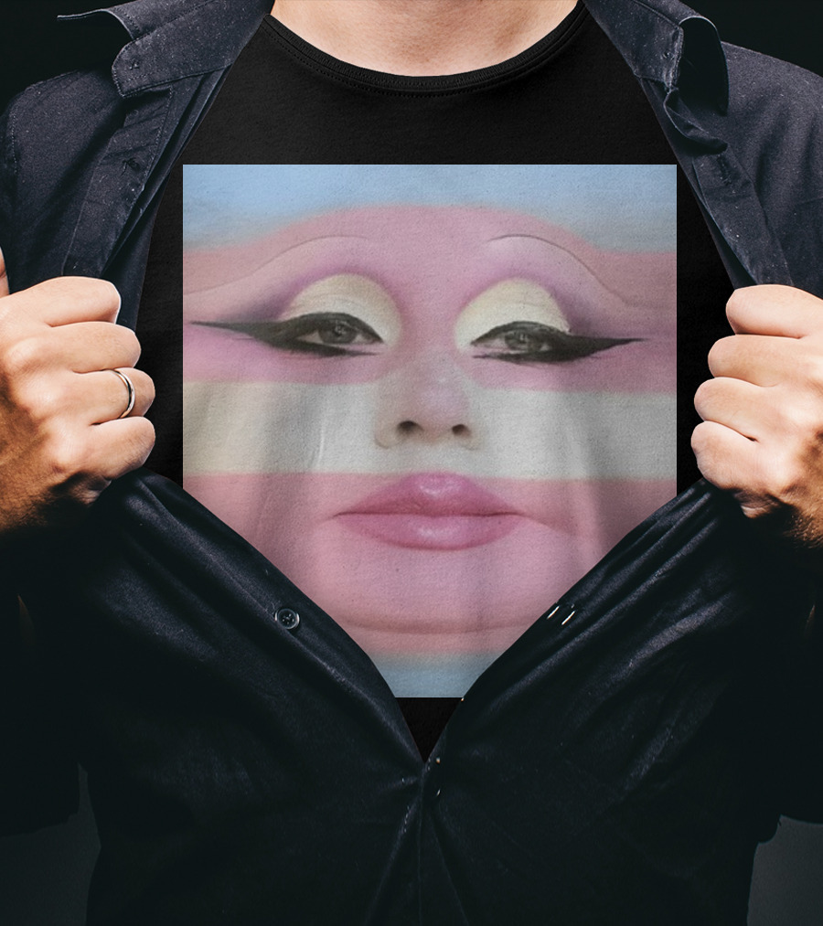 Juno Birch Transgender Flag Face T-Shirt