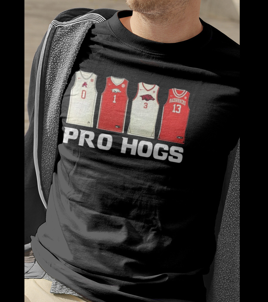 Pro Hogs Arkansas Basketball Jerseys Razorbacks Icons T-Shirt