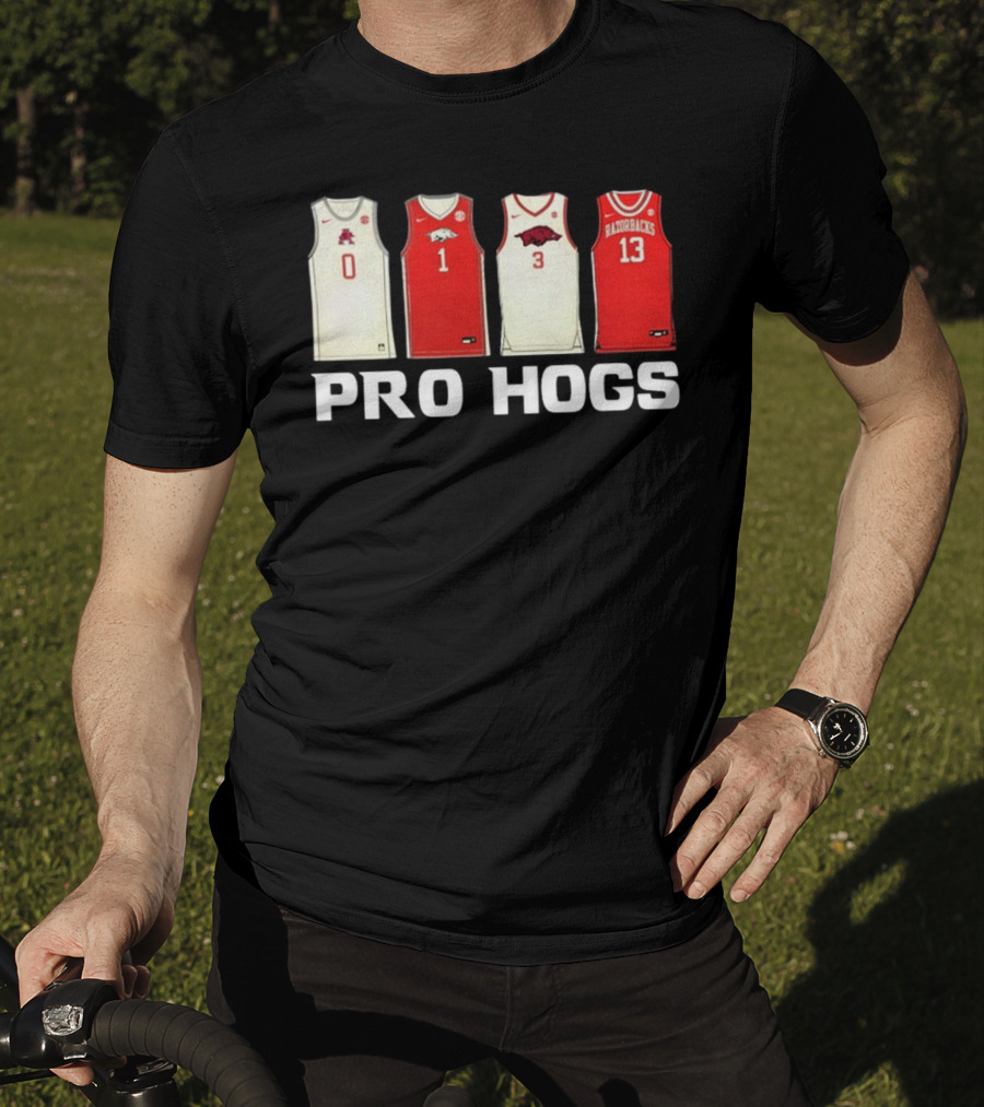 Pro Hogs Arkansas Basketball Jerseys Razorbacks Icons T-Shirt