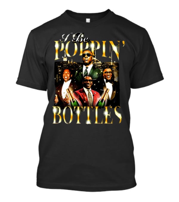 Notsafeforwear Shop I Be Poppin Bottles City Lights T-Shirt