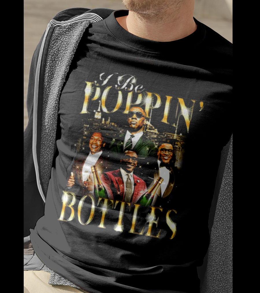 Notsafeforwear Shop I Be Poppin Bottles City Lights T-Shirt