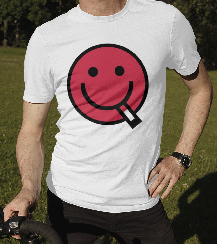 Shopsludgelife Cyggy Smiley Face Tongue T-Shirt