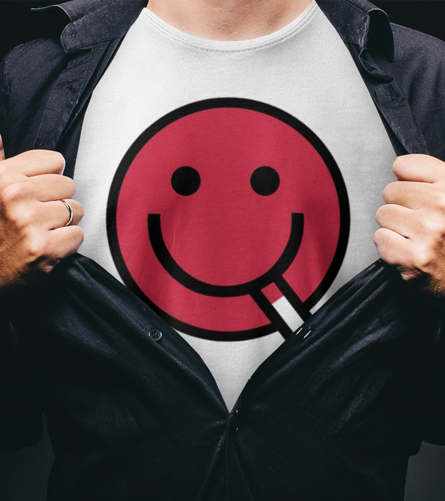 Shopsludgelife Cyggy Smiley Face Tongue T-Shirt