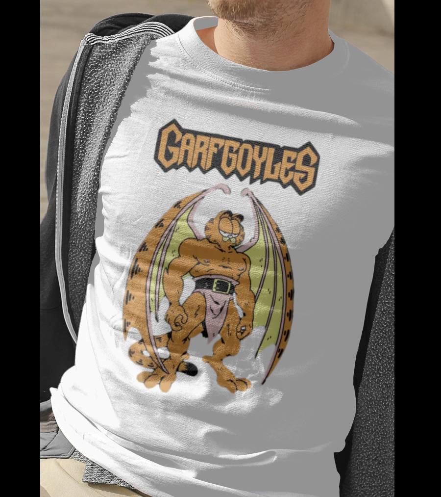 Garfgoyles Garfield David C. Smith T-Shirt