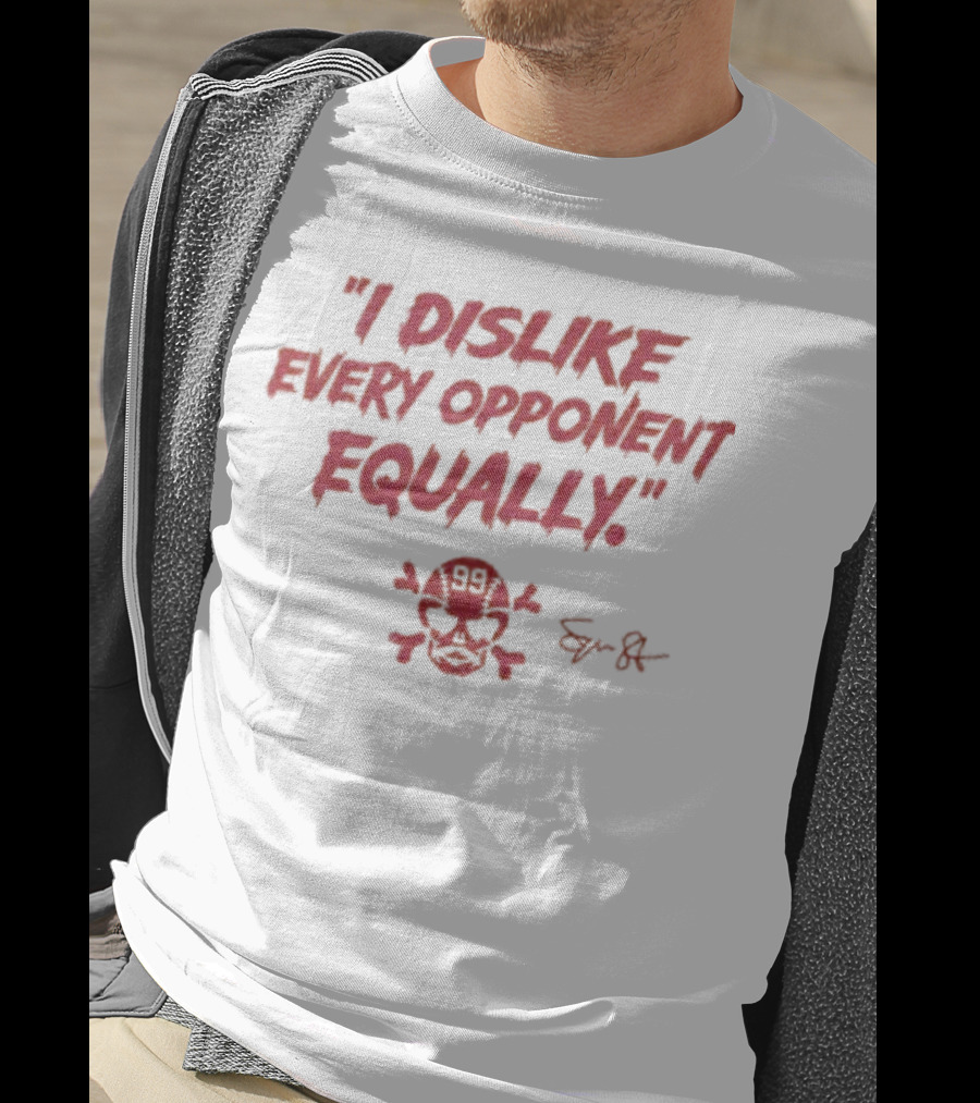 I Dislike Every Opponent Equally 99 Skull Сергей Базаревич T-Shirt