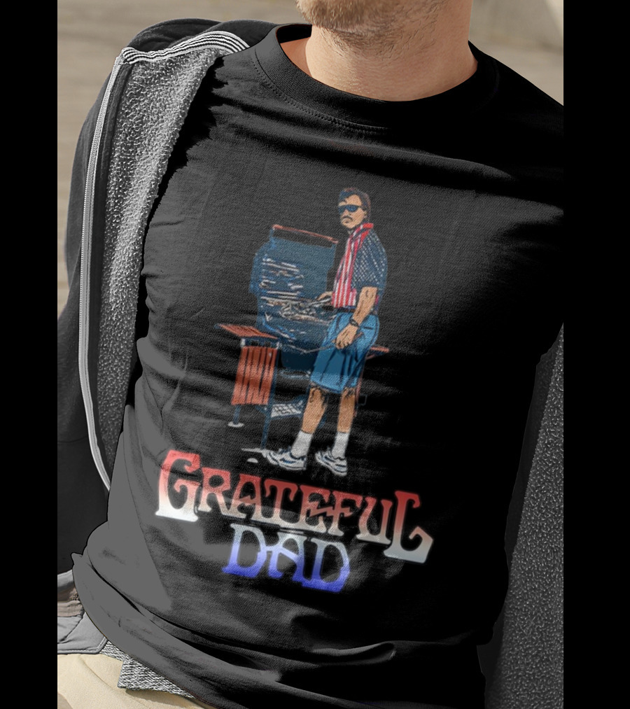 Grateful Dad USA BBQ Patriotic T-Shirt