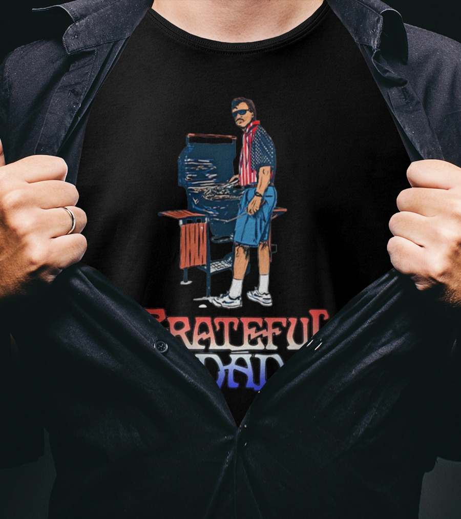 Grateful Dad USA BBQ Patriotic T-Shirt