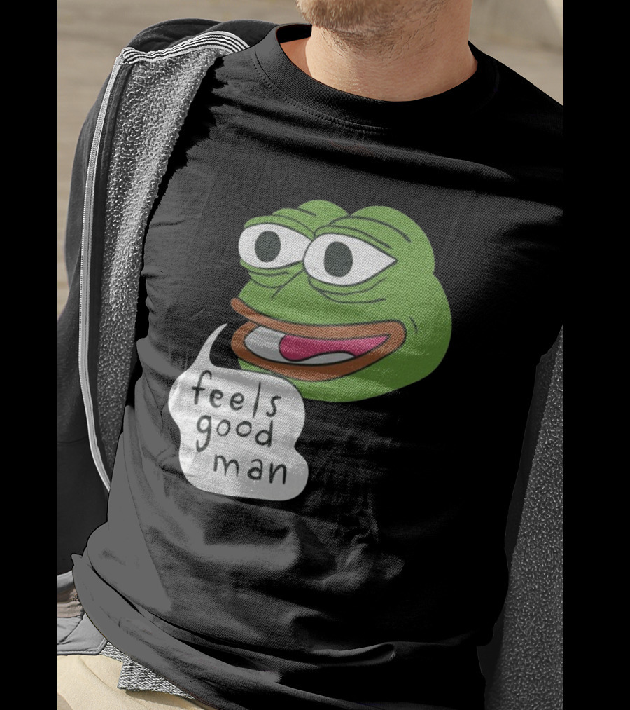 Pepe Feels Good Man Meme Iconic Expression T-Shirt
