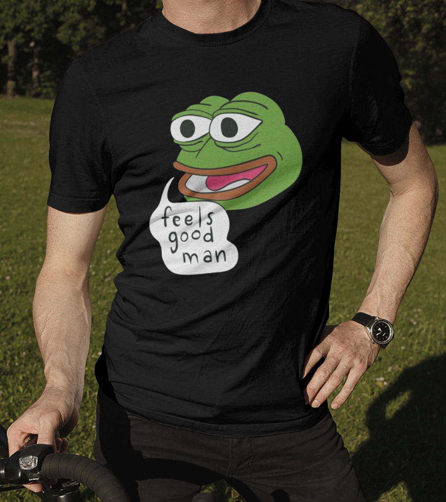 Pepe Feels Good Man Meme Iconic Expression T-Shirt