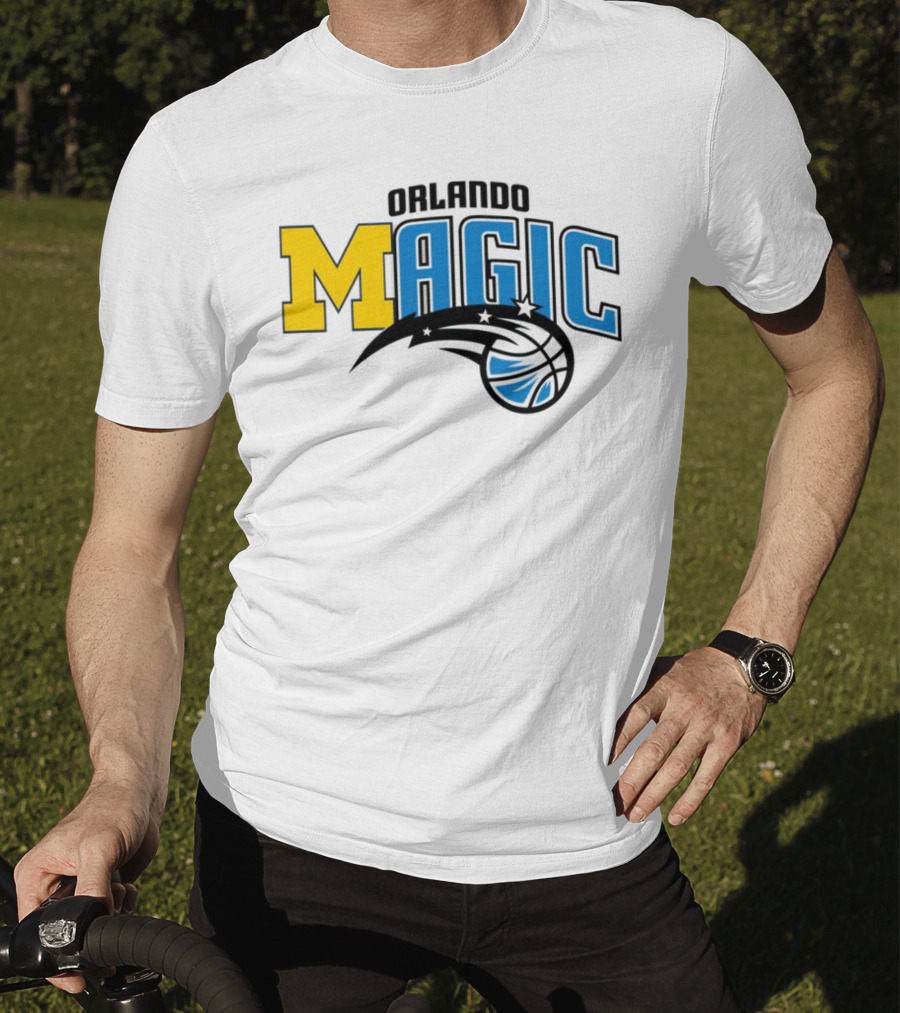 Orlando Magic Michigan Sports Collab Swanky Wolverine T-Shirt