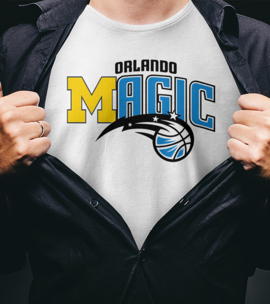 Orlando Magic Michigan Sports Collab Swanky Wolverine T-Shirt