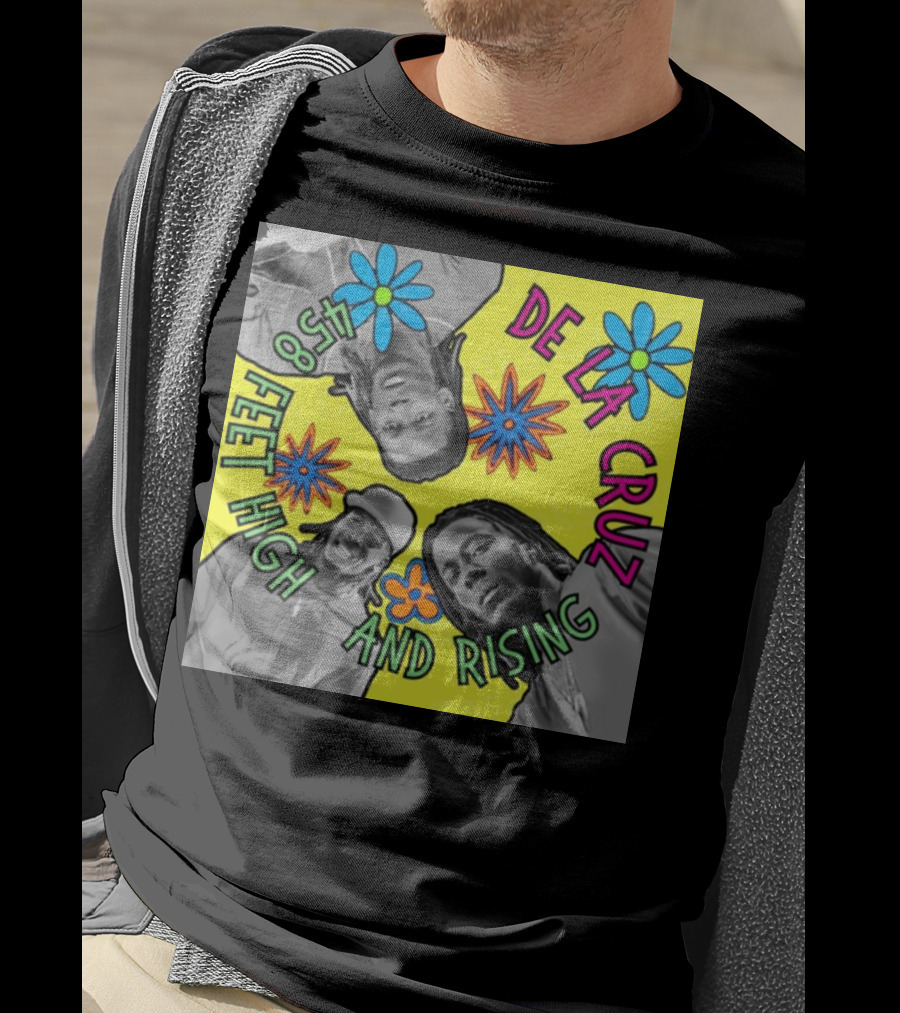 De La Cruz 458 Feet High And Rising Psychedelic Baseball Legend T-Shirt