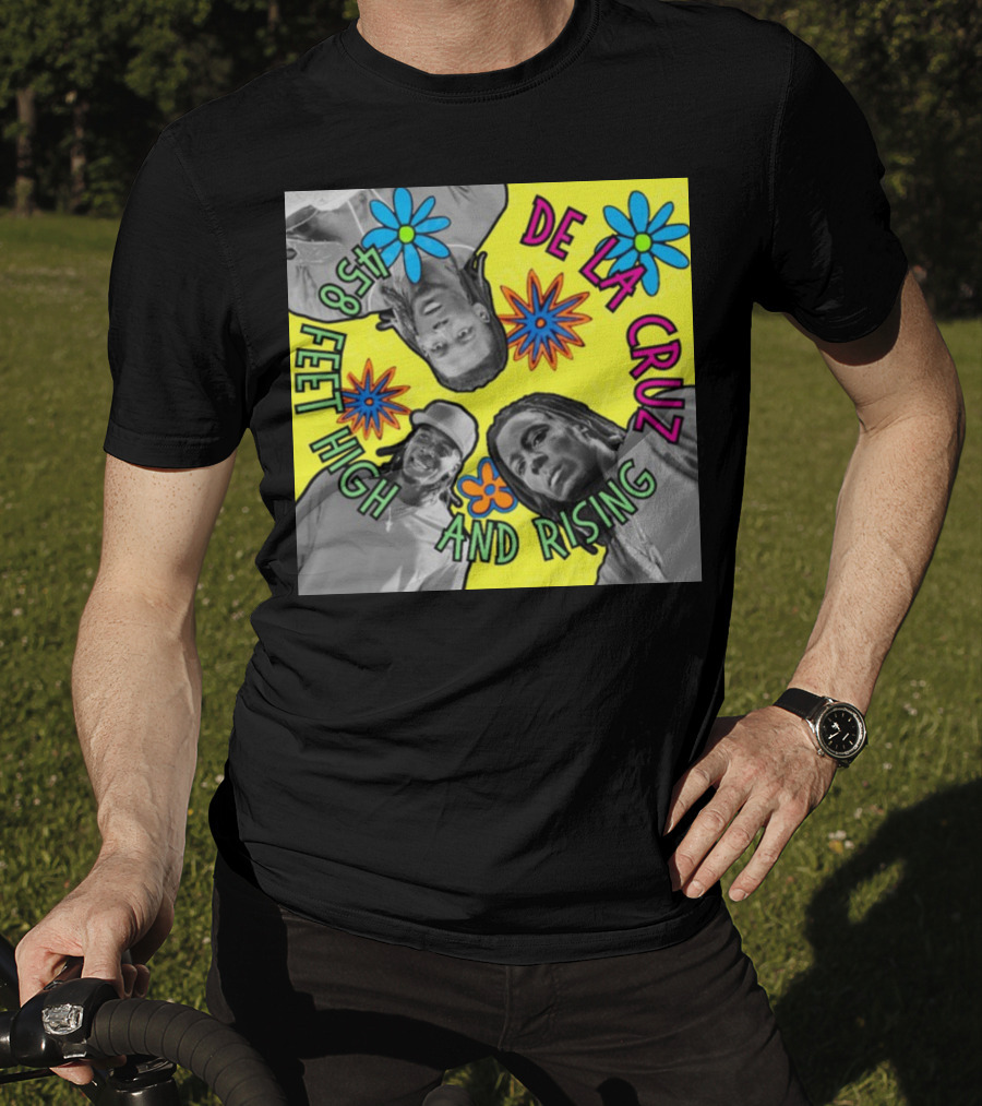 De La Cruz 458 Feet High And Rising Psychedelic Baseball Legend T-Shirt