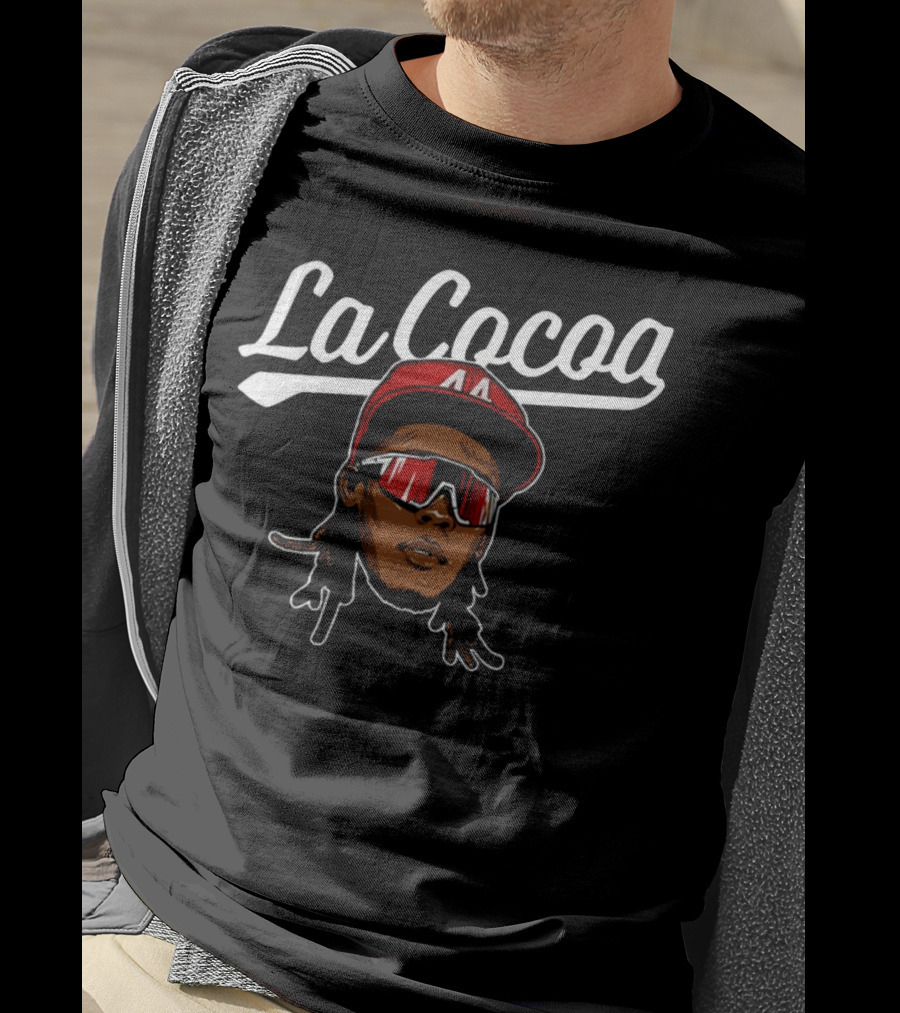 Elly De La Cruz La Cocoa Red Hat Sunglasses Baseball T-Shirt