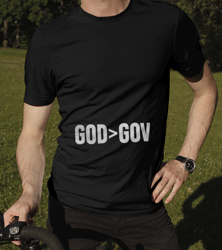 Tpusa Merch God Greater Than Gov T-Shirt