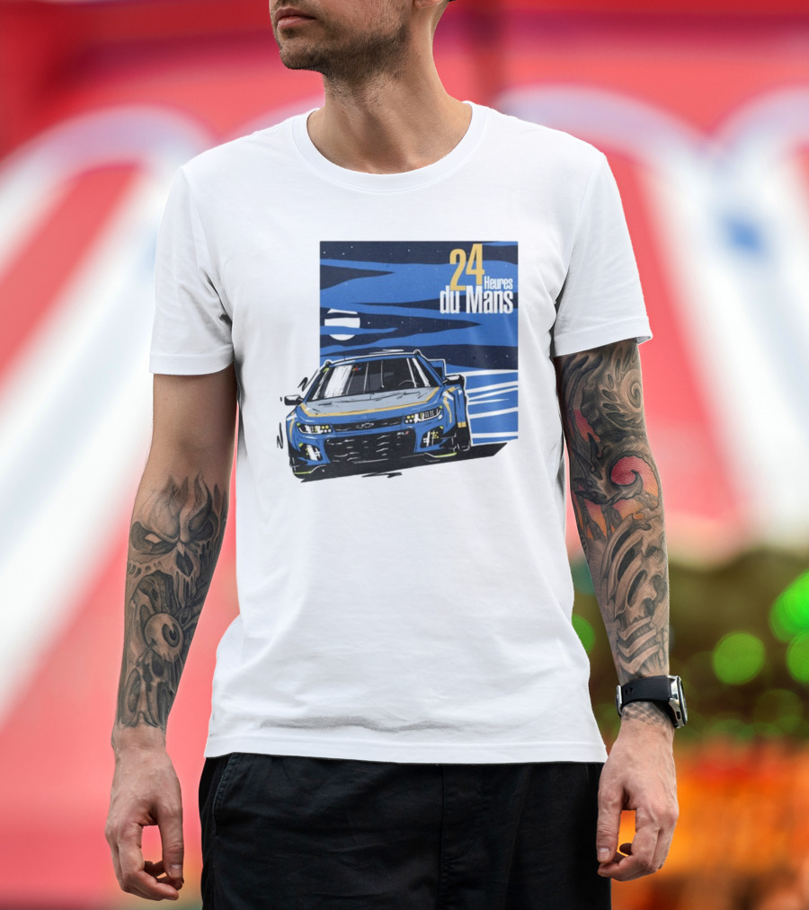 24 Heures Du Mans Racing Car Scene Cam De Bastiani T-Shirt