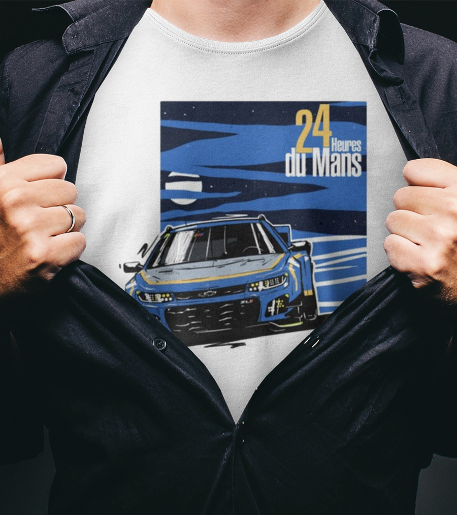 24 Heures Du Mans Racing Car Scene Cam De Bastiani T-Shirt