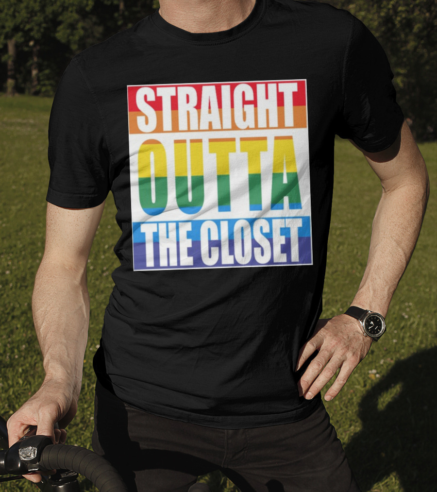 Noah Schnapp Straight Outta The Closet Rainbow T-Shirt