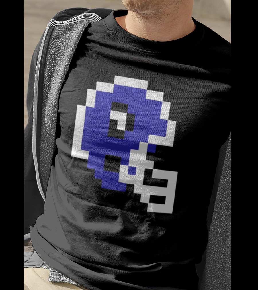 Thatsgoodsports 8 Bit New Retro Football Helmet T-Shirt
