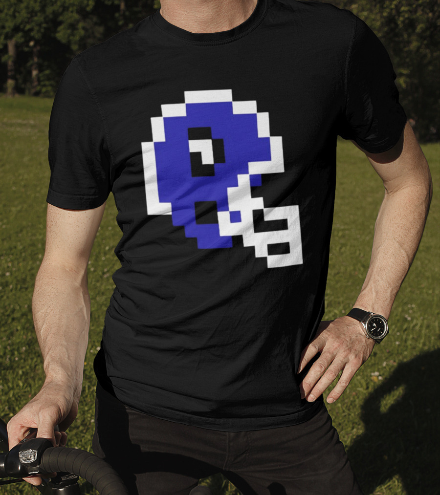 Thatsgoodsports 8 Bit New Retro Football Helmet T-Shirt