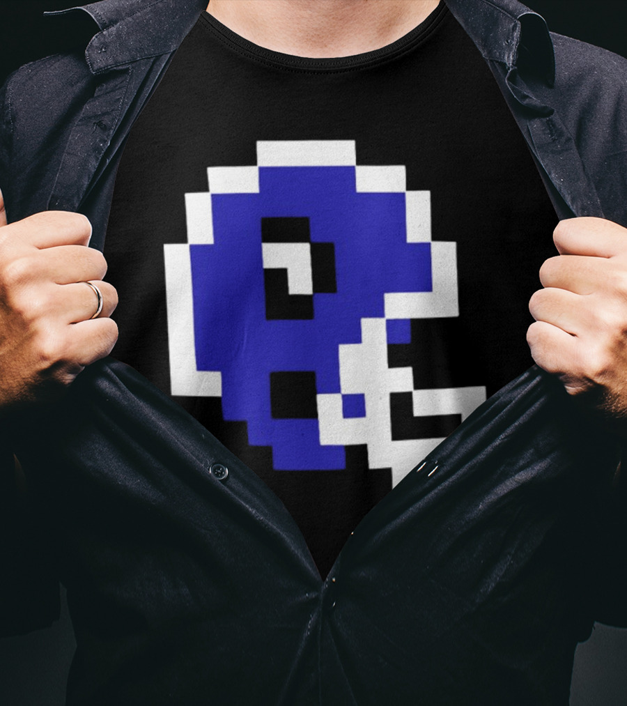 Thatsgoodsports 8 Bit New Retro Football Helmet T-Shirt