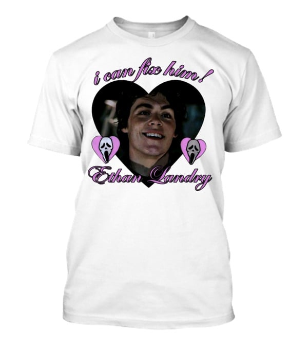 I Can Fix Him Ethan Landry Heart Scream Mask T-Shirt