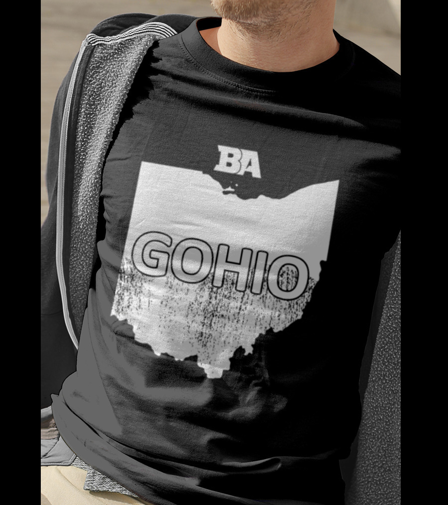 BA GOHIO Ohio Map T-Shirt