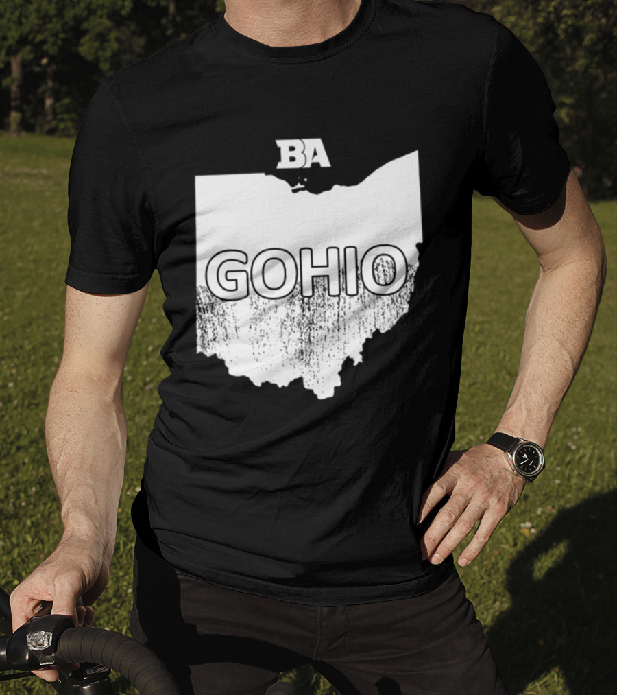BA GOHIO Ohio Map T-Shirt