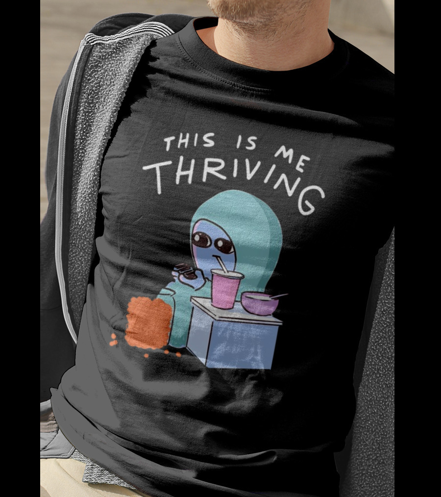 This Is Me Thriving Blanket Creature With Snacks T-Shirt