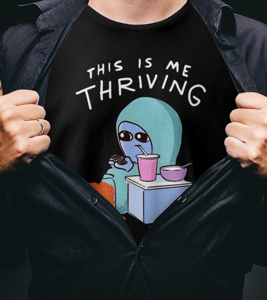 This Is Me Thriving Blanket Creature With Snacks T-Shirt