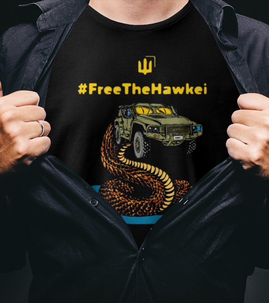 FreeTheHawkei Military Vehicle Coiled Snake T-Shirt