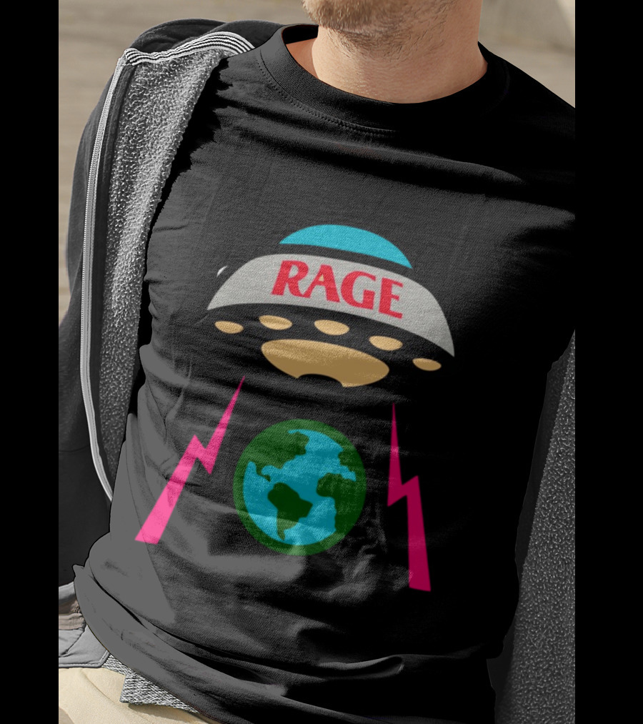 Members Of The Rage UFO Earth Lightnings T-Shirt